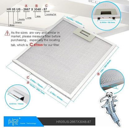 Updated W10169961A Range Hood Filter, Stove Vent Filter, Fits Whirlpool - Image 2