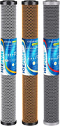 ICEPURE 20" x 2.5" Whole House Water Filter Replacement Combo Kit, Activated by ICEPURE