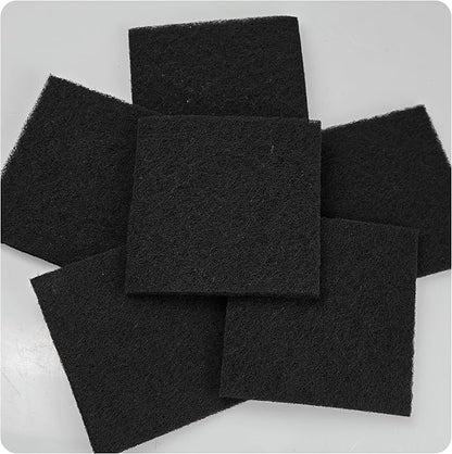 12PCS 5” Square Compost Bin Charcoal Filters, 0.4” Thick Activated Carbon - Image 5