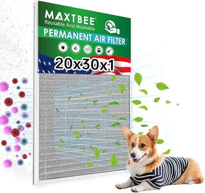 20x30x1 Air Filter Electrostatic Filter Reusable Washable HVAC AC Furnace Filter by Unknown