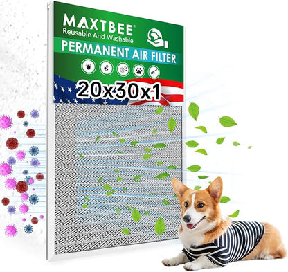 20x30x1 Air Filter Electrostatic Filter Reusable Washable HVAC AC Furnace Filter by Unknown