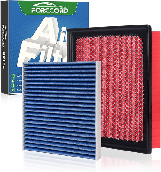 Cabin & Engine Air Filter Fits for Toyota Tundra 2014-2021, Sequoia 2014-2021 by Forccord