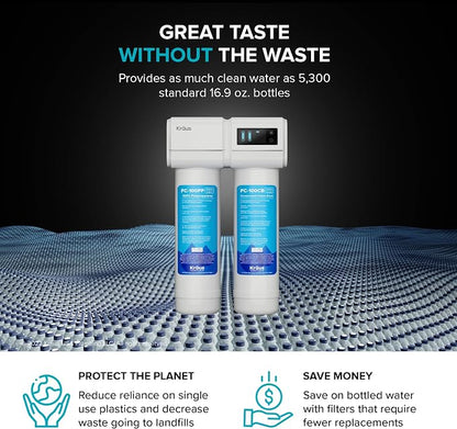 KRAUS Purita 2-Stage Carbon Block Under-Sink Water Filtration System - Image 10