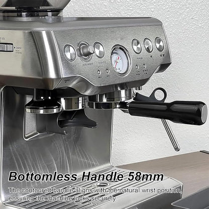 Bottomless Portafilter 58mm, 2 Ears Stainless Steel Bottomless Naked - Image 2