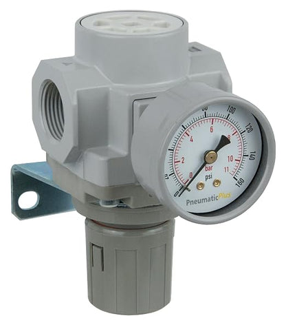 PneumaticPlus SAR400-N06BG Compressed Air Pressure Regulator 3/4" NPT by PneumaticPlus