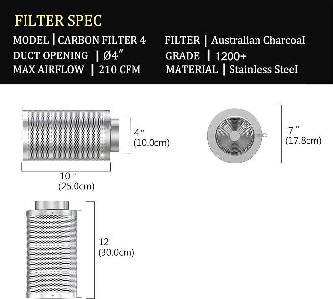 4inch Carbon Filter Odor Control - Image 3