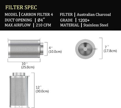 4inch Carbon Filter Odor Control - Image 3