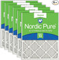 Nordic Pure 18x18x1 Pleated MERV 13 Air Filters 6 Pack by NordicPure