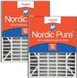 Nordic Pure 20x25x5 Air Bear Replacement 266649-102 MERV 15 Air Filters 2 Pack by NordicPure