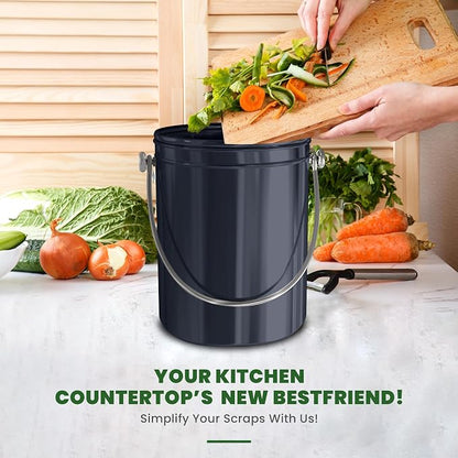 Utopia Kitchen Compost Bin for Kitchen Countertop, 1.3 Gallon Compost Bucket - Image 6