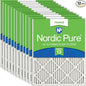 Nordic Pure 20x25x1 Pleated MERV 13 Air Filters 12 Pack by NordicPure