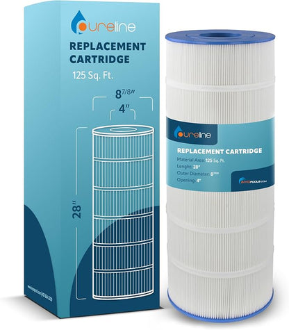 Pureline Pool Replacement Cartridge Filter, 125 Sq Ft, Compatible by Pureline