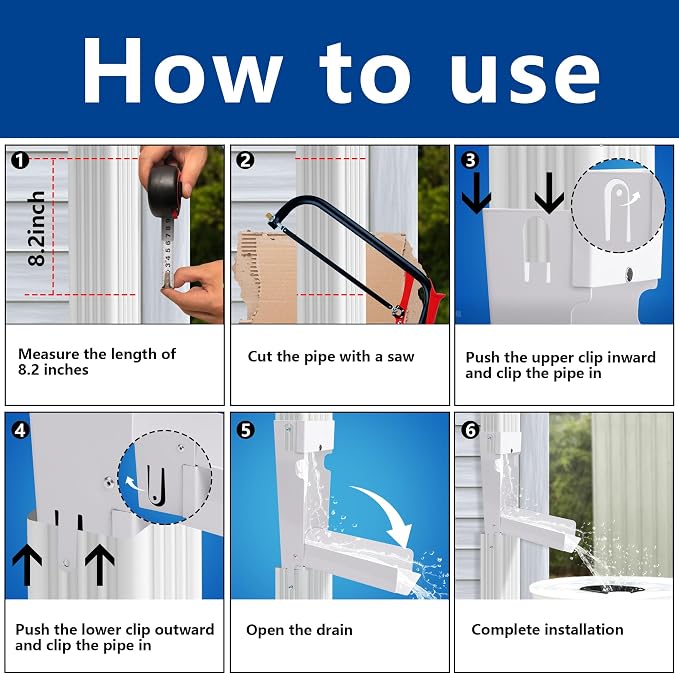 EBaokuup Rainwater Collection System, Rain Barrel Diverter Catching Collection - Image 4
