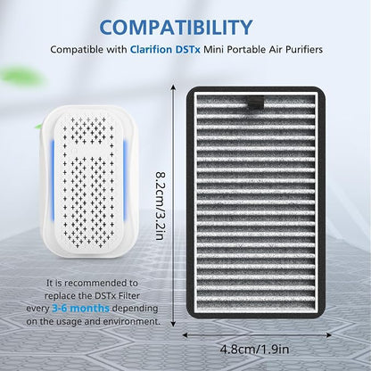8 Pack For DSTx HEPA + Carbon Filters Replacement Compatible - Image 5