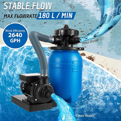 10'' Sand Pool Filter System 10000 Gallon Sand Filter - Image 5