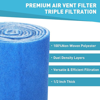 12"×140" Air Vent Filter for Home, AC & Floor Register Filter, MERV 8 - Image 3