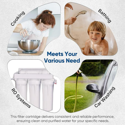 1 Micron 2.5" x 10" Whole House CTO Carbon Water Filter Cartridge Replacement - Image 8