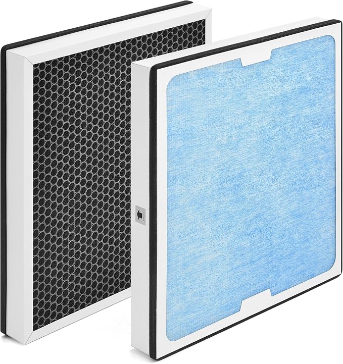 550 HEPA & Activated Carbon Filter Replacement Set Compatible by HSiaMen