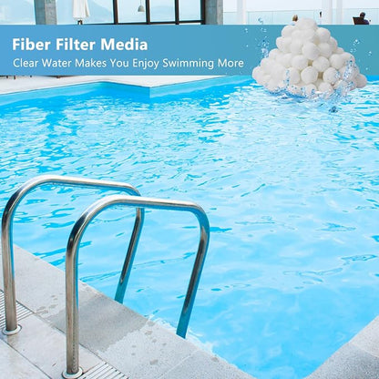 3.08 lbs Pool Filter Balls for Sand Filter Pump, Dry Filter Sand Balls - Image 8