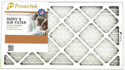 Proairtek AF14251M08SWH Model 14x25x1 Pack of 4 Air Filters, MERV 8; Ideal - Image 2