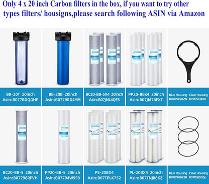 Geekpure 20 Inch Carbon Block Water Filter Reduce Chlorine Taste Odors - Image 8