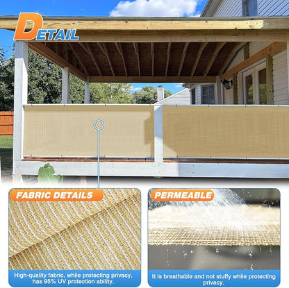 TANG Sun Shade Fabric Roll 8'x31' Shade Cloth - Image 4
