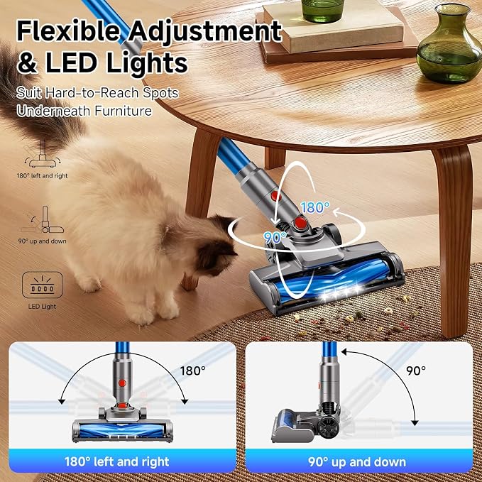 Cordless Vacuum Cleaner, Powerful Stick Vacuum Cleaner - Image 7
