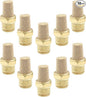 10 Pack 1/4" Male Thread Pneumatic Brass Exhaust Muffler Filter Air Pneumatic by Coufce