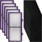AER1 Filter 5 HEPA Filters + 10 Carbon Booster Filters Compatible by BRUVISH