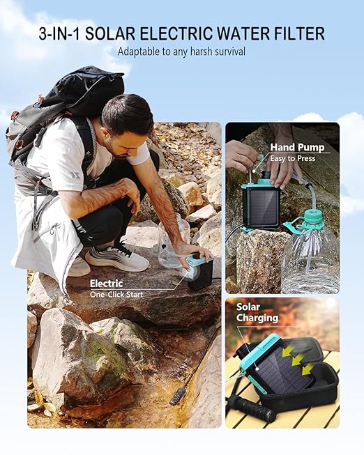 3-in-1 Solar Electric Water Filter - Image 2