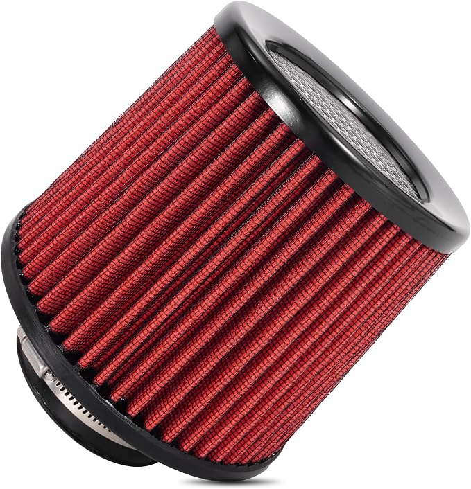 Cold Air Intake Filter High Performance Washable Filter Clamp-On Replacement by JIAYAN