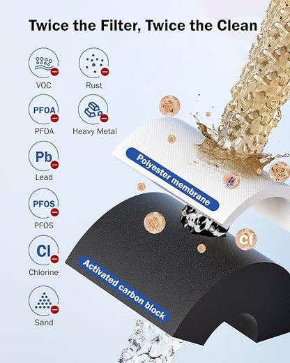 Dreamwills DS10 Under Sink Water Filter System, 1.3 GPM Direct Connect Kitchen - Image 4