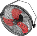 2600 CFM 14 inch Outdoor High Velocity Wall Mounted Fan, 3-Speed Metal Fans with IP44 Enclosure Motor, Industrial Grade Weatherproof Wall Fan for Patio, Greenhouse, Garage, and Gazebo