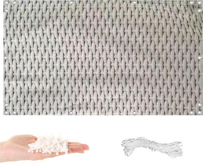 Privacy Fence Screen 2.6' x 32.8' UV Protection Weather-Resistant Outdoor by AYLFBFU