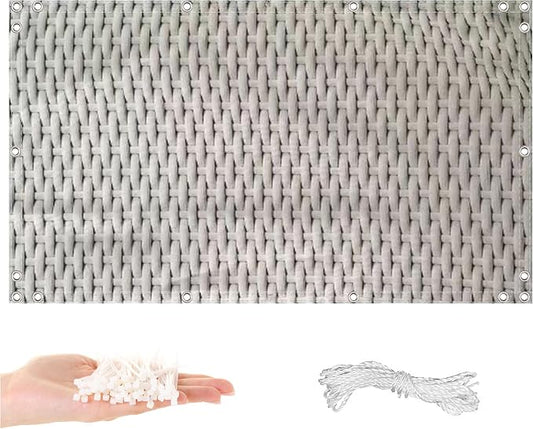 Privacy Screen 4.6' x 6.6' Privacy Protection Weatherproof Patio Privacy Screen by AYLFBFU