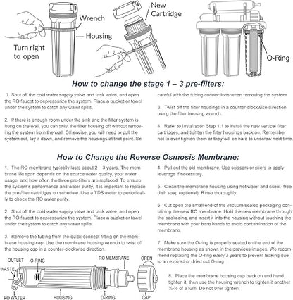 iSpring F7D 1-Year Reverse Osmosis Water Filter Replacement Cartridge Pack - Image 6