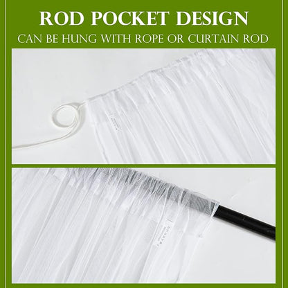 RYB HOME Outdoor Mosquito Net for Porch/Patio/Canopy/Gazebo - Image 5