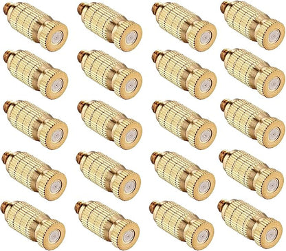 20pcs High Pressure Atomizer Nozzle Brass Misting Nozzles by wexecon