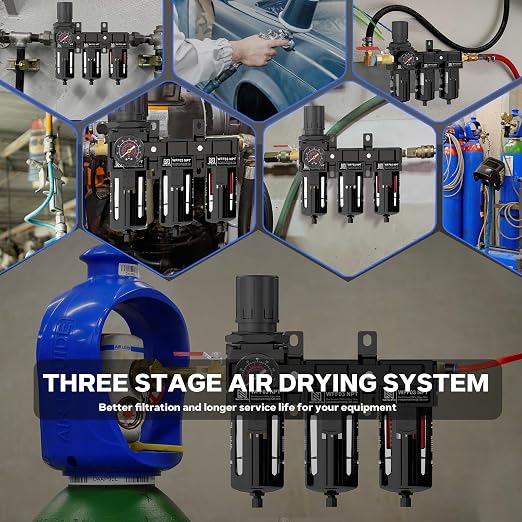 NEWPO 1/2" 3 Stage Air Drying System, Air Dryer - Image 9