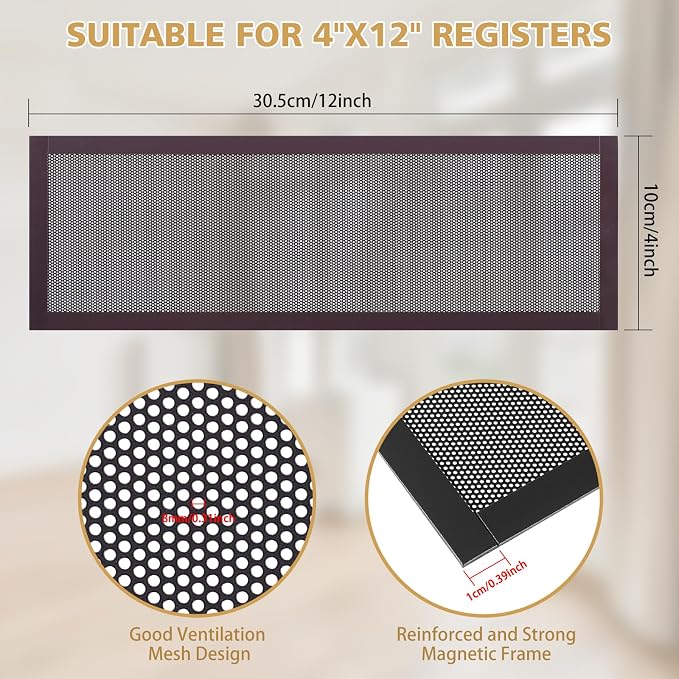 6 Pack Strong Magnetic Floor Vent Cover - Image 2