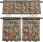 Spring Flowers Kitchen Curtains Set 3 Piece by Unknown