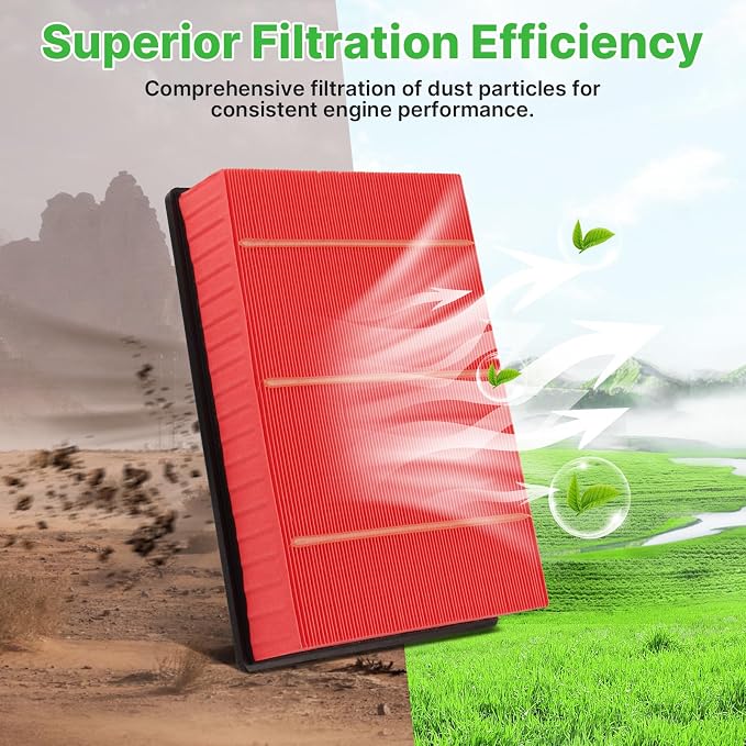 2PCS Engine Air Filter Fit for Silverado 1999-2019, Suburban 2000-2019 - Image 6