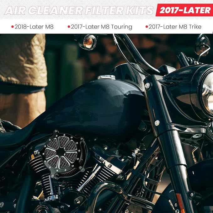 Harley M8 Air Filter, High-Flow Air Filter compatible - Image 5