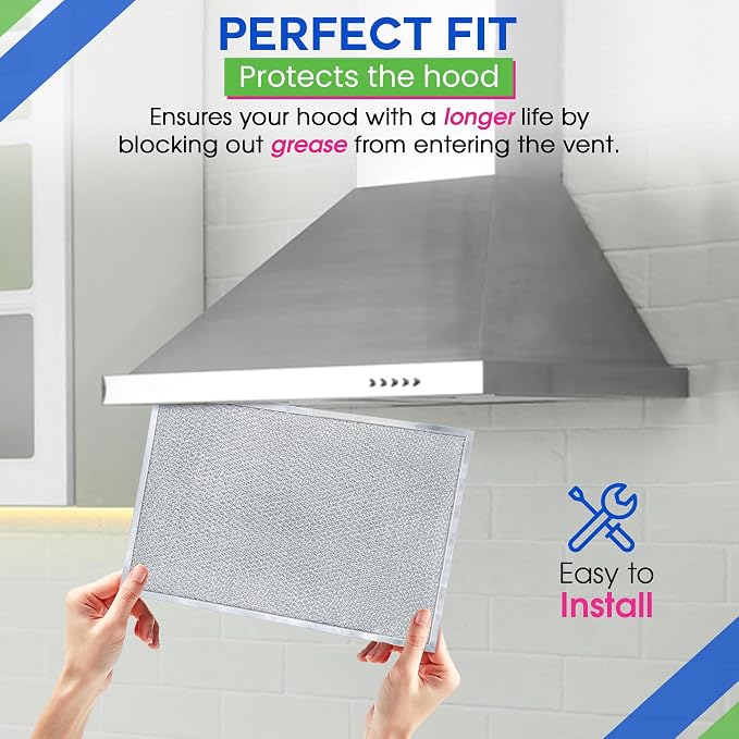 Bagean Stove Hood Vent Filter 11.81"x17.32" BPS1FA36 Compatible - Image 5