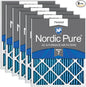 Nordic Pure 14x30x1 Pleated MERV 7 Air Filters 6 Pack by NordicPure