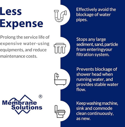Membrane Solutions 10 Micron Sediment Water Filter Replacement Polypropylene - Image 5