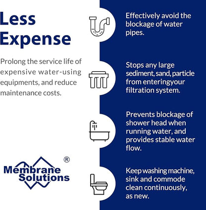 Membrane Solutions 50 Micron Sediment Water Filter Replacement Polypropylene - Image 5