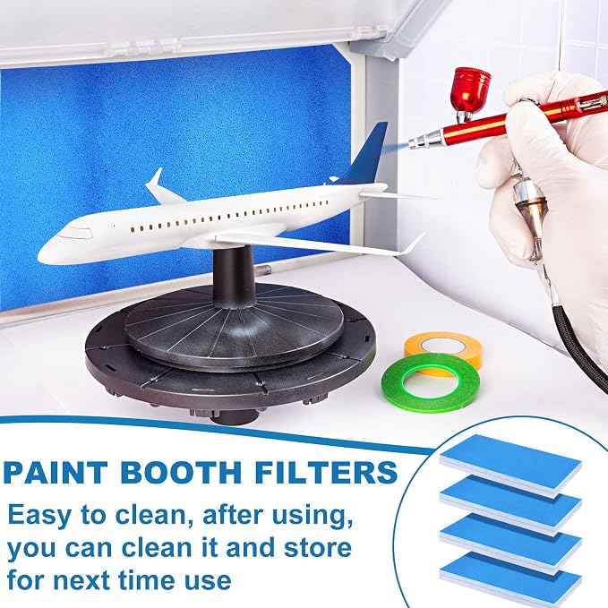 Nuenen 8 Pieces Paint Booth Filter Airbrush Booth Filter Spray Airbrush Spray - Image 5