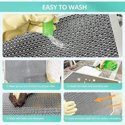 12x24x1 Electrostatic Air Filter, Washable & Reusable Aluminum AC/HVAC Furnace - Image 6
