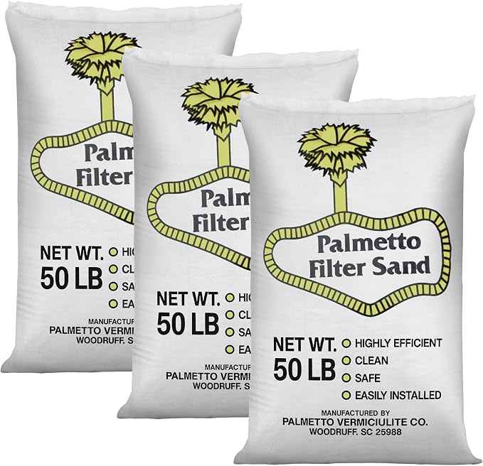 Palmetto 3 Pack Pool Filter Sand, Clean and Clear Water, Natural Sand by Unknown